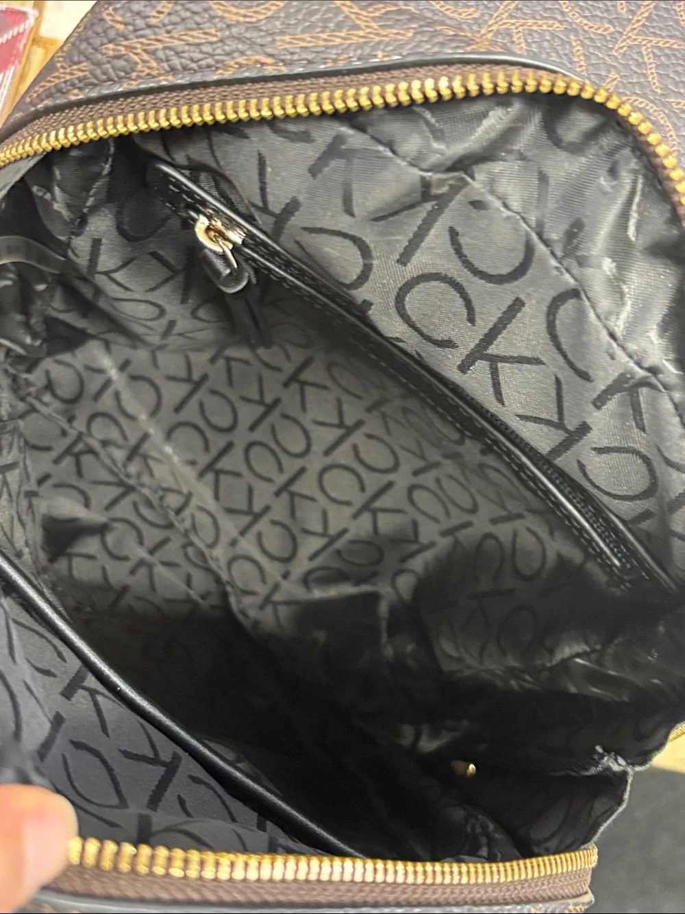 Calvin Klein Millie Signature Convertible Sling Backpack
